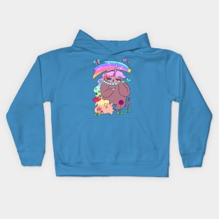 Rainbow Unicorn Sloth Kids Hoodie